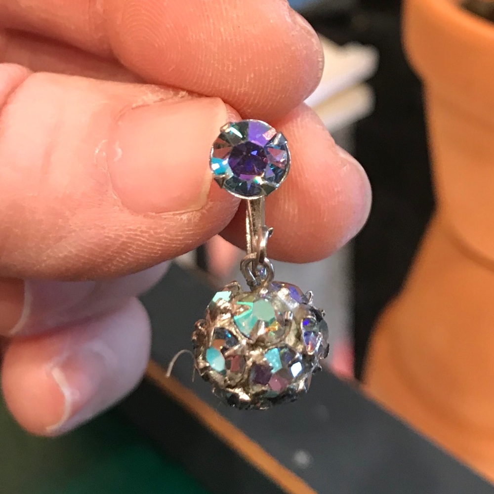 Clip ons DISCO Ball earrings